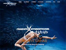 Tablet Screenshot of freedivedahab.com